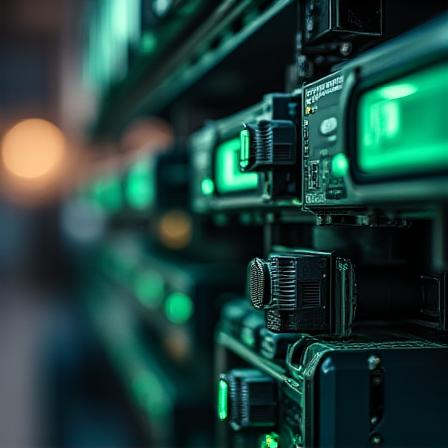 Logistics depot with high-tech hardware